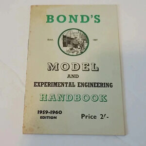 Bond's Model and Experimental Engineering Handbook 1959-1960 Railroad Catalog